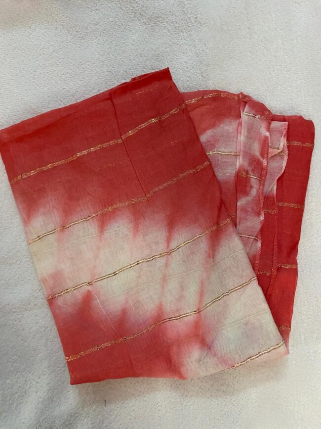 Women’s Cotton Print Anarkali Kurta With Pant Dupatta - Image 4