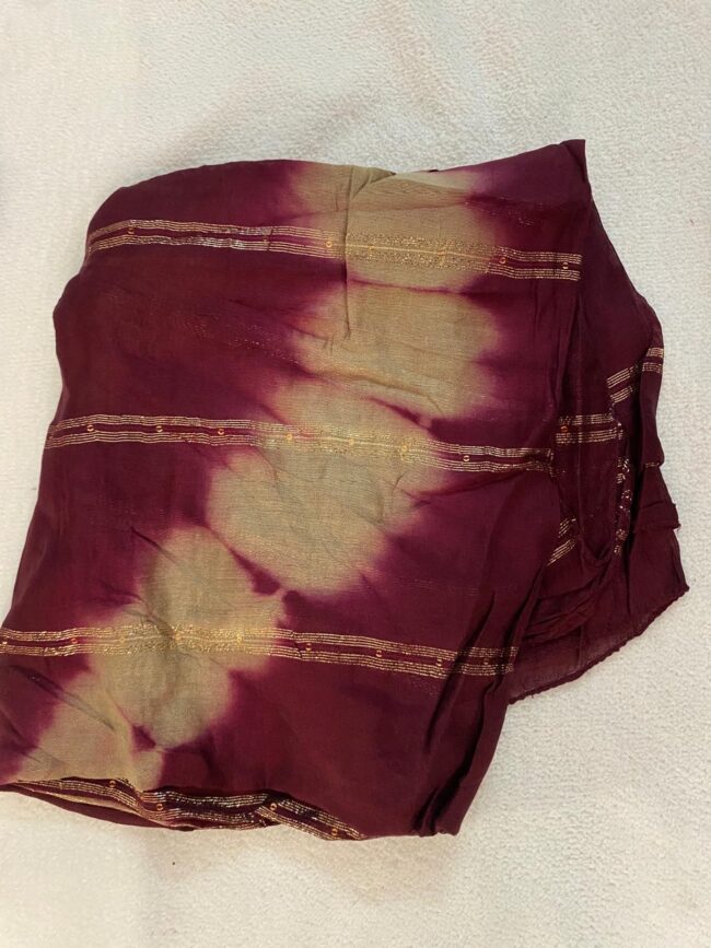 Women’s Cotton Print Anarkali Kurta With Pant Dupatta - Image 3