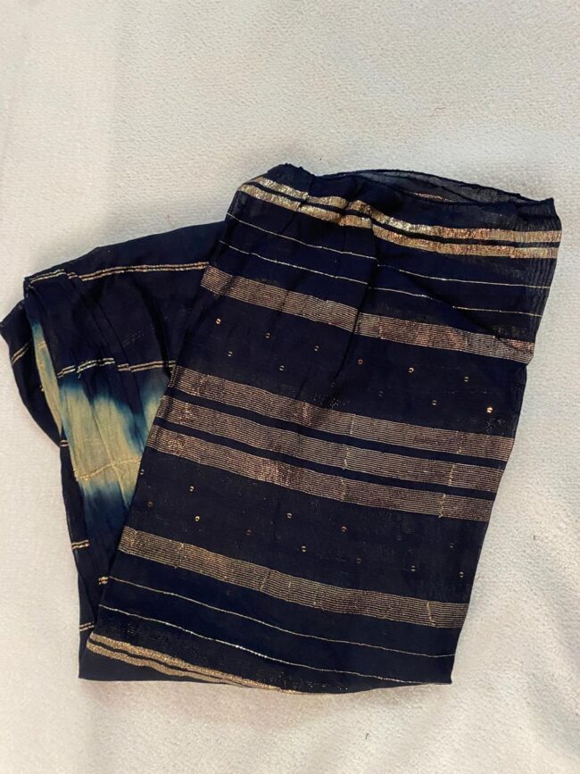 Women’s Cotton Print Anarkali Kurta With Pant Dupatta - Image 3